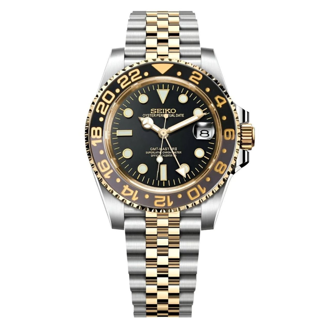 Seiko Two-Tone Black Gold-40mm